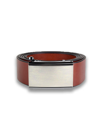 Papillon Leather Belt, Ratchet Buckle, Full-Grain Vegetable-Tanned Leather, Adjustable Fit, 35 mm Width, Handmade