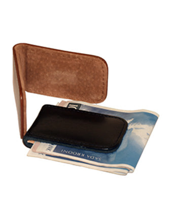 Papillon Full Leather, Multiple Colors, Magnetic Money Clip, Magnetic Closure, Handmade