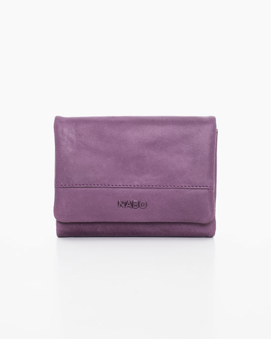 Leather Wallet NK304 (RFID-blocking) - Purple