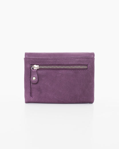 Leather Wallet NK304 (RFID-blocking) - Purple