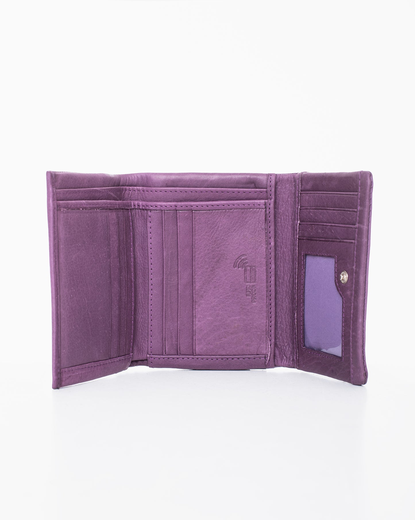 Leather Wallet NK304 (RFID-blocking) - Purple