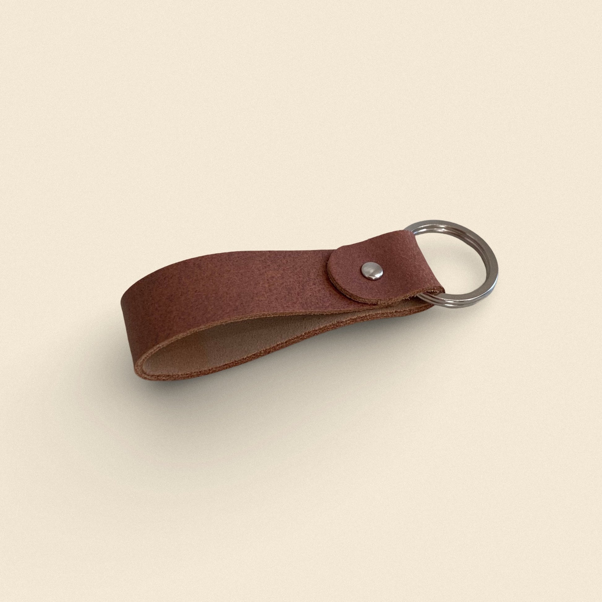 Handmade Leather Keychain - Top Loop