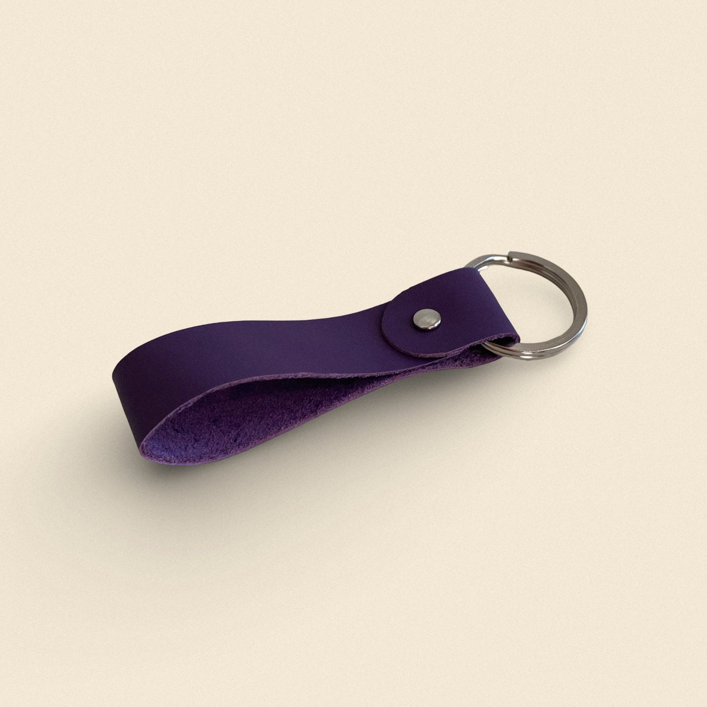 Handmade Leather Keychain - Top Loop